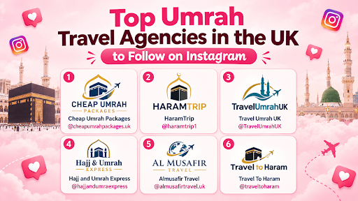 Top Umrah Travel Agencies in the UK to Follow on Instagram